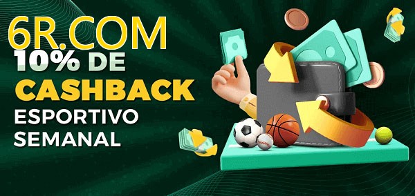 10% de bônus de cashback na 6R.COM