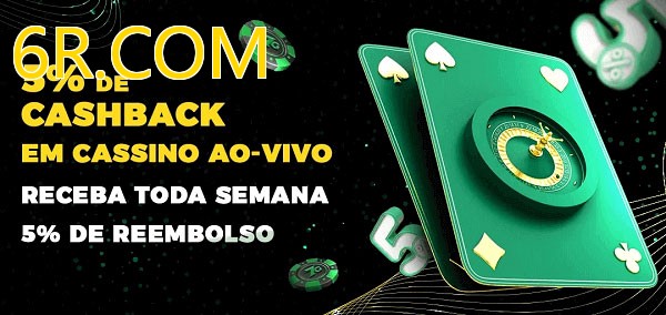 Promoções do cassino ao Vivo 6R.COM